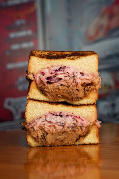 BBQ Pulled Pork Sandwich🥪 + Hranolky🍟